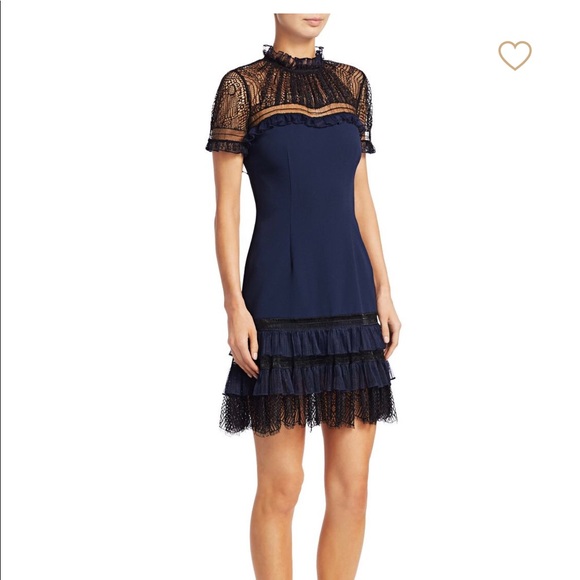 Jonathan Simkhai- Lace Mock Tulle Cocktail Dress - Picture 3 of 3